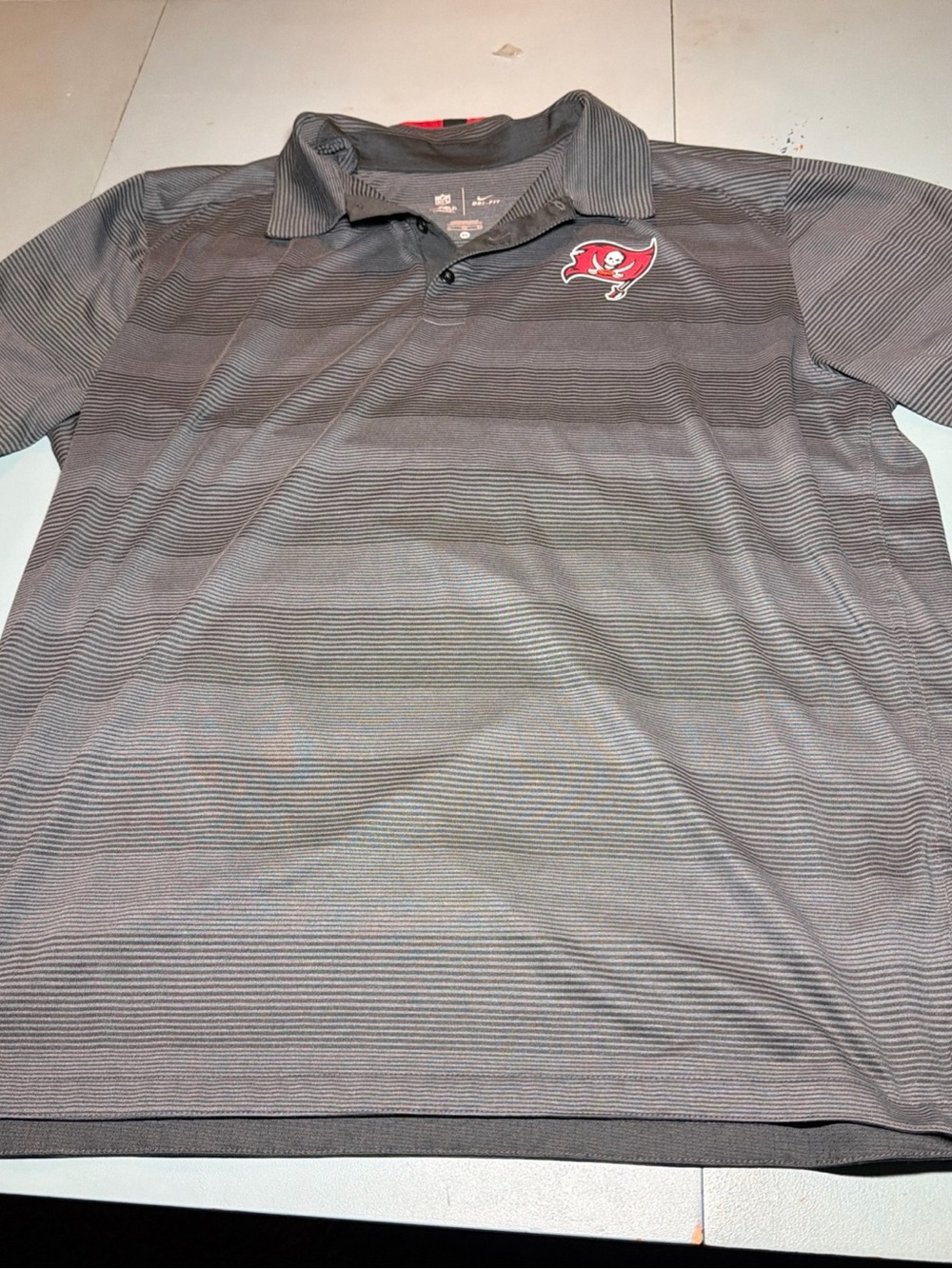 Tampa Bay Buccaneers Nike NFL On Field Apparel Dri-Fit Polo Men's XL Gray